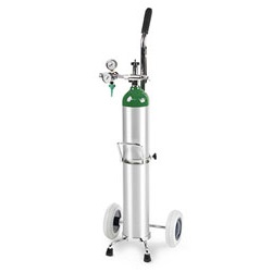 OXYGEN TANK ALUMINIUM 10L WITH BULLNOSE REGULATOR - 1 SET 